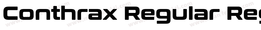 Conthrax Regular Regular字体转换